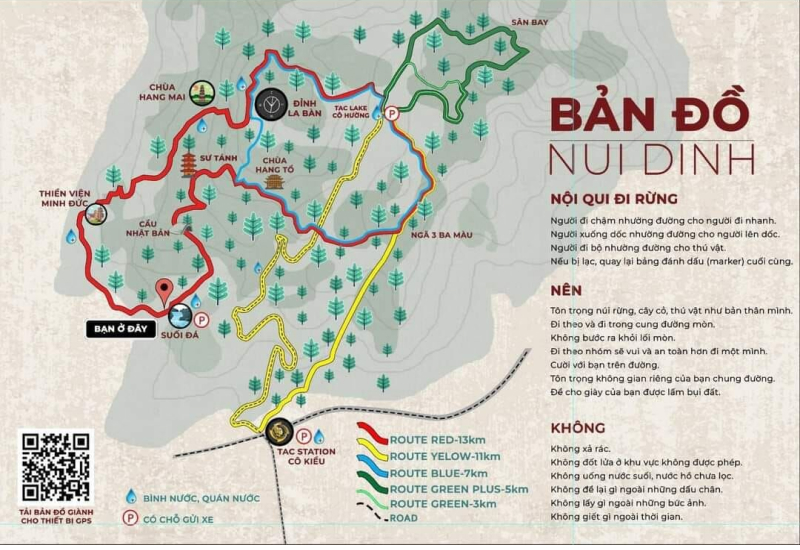 bản đồ núi dinh