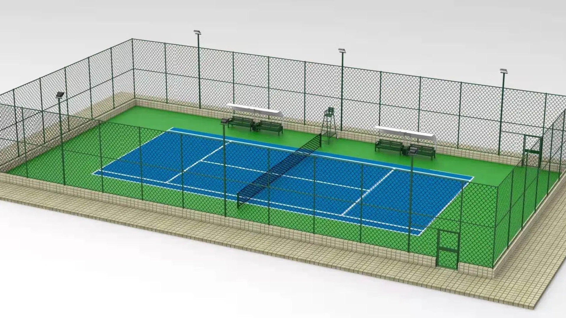 [CẬP NHẬT 2025] Kích thước sân Tennis tiêu ĐƠN và ĐÔI chuẩn ITF