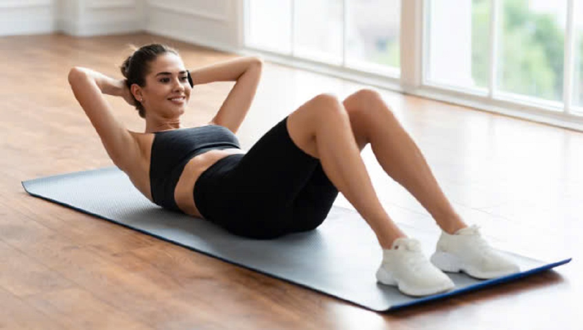 Bài tập giảm mỡ bụng dưới cho nữ bằng cách gập bụng