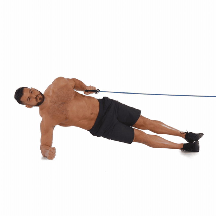 Mô phỏng động tác side plank with cable hold