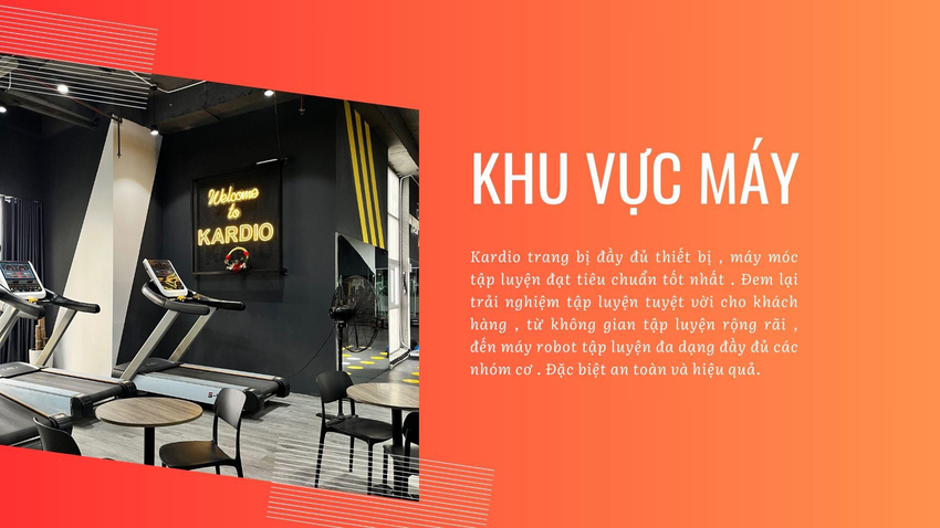Hệ thống trang thiết bị máy móc hiện đại là điểm cộng lớn của Kardio Fitness & Yoga