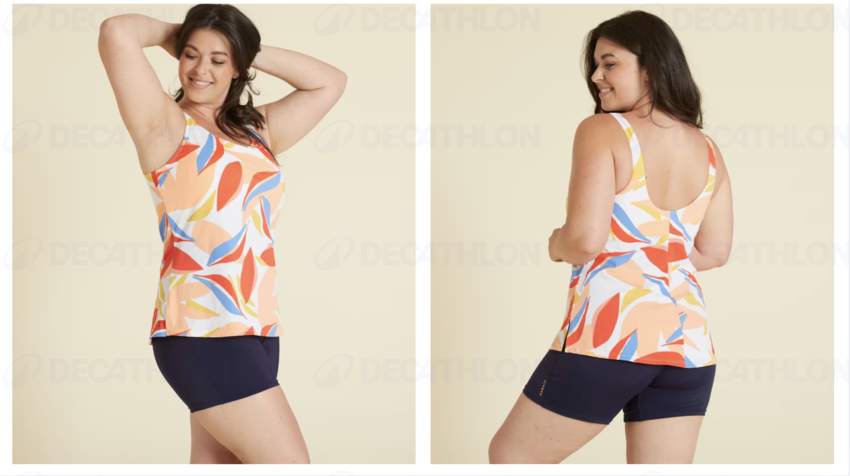 Đồ bơi một mảnh tankini Heva cho nữ - Họa tiết