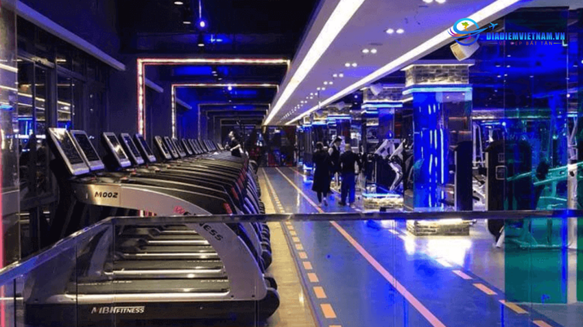 Trang thiết bị hiện đại tại phòng tập Blue Gym
