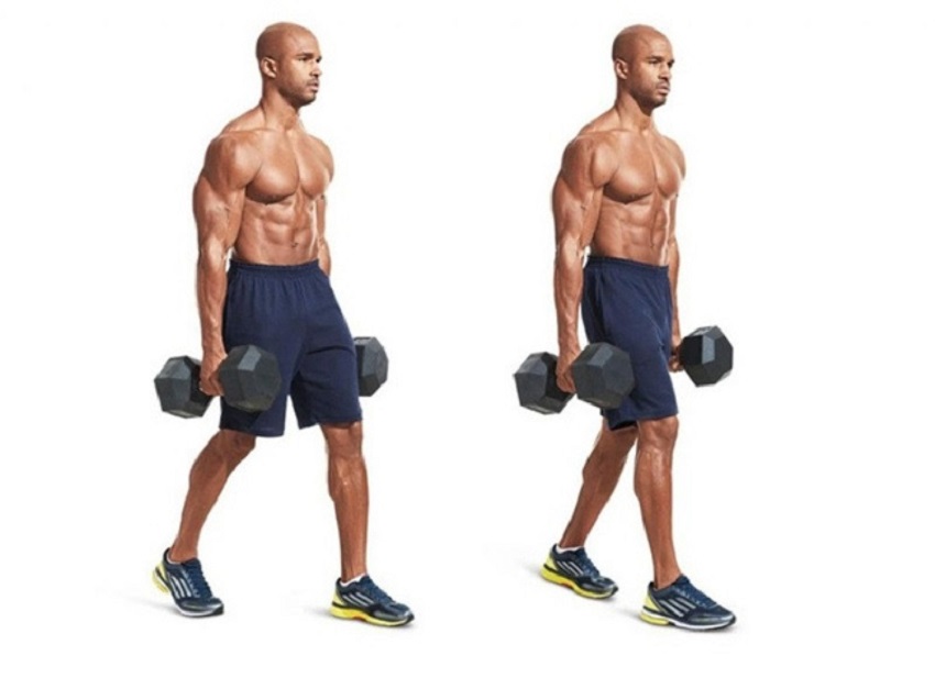 Bài tập cơ lưng Farmer's Walk rất dễ thực hiện