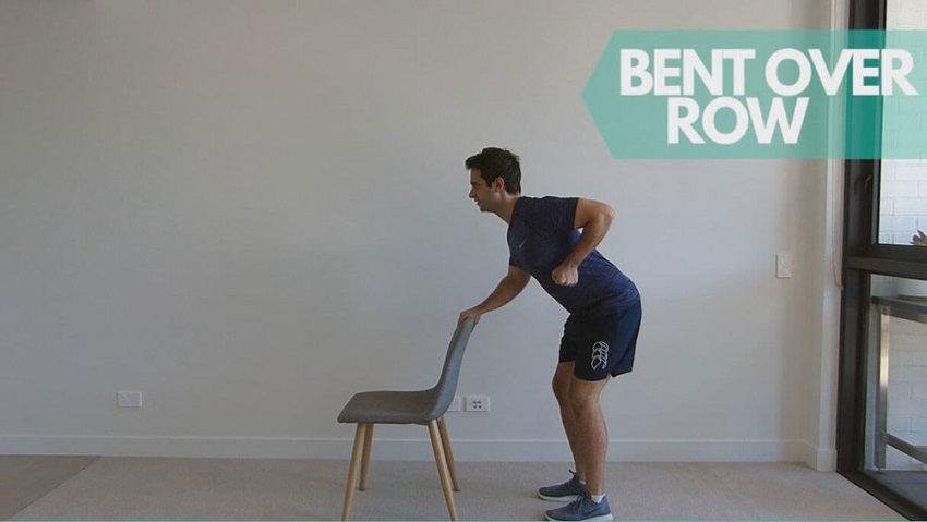 Siết cơ lưng xô với bài tập Bent Over Row