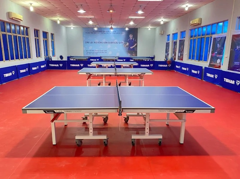 Cơ sở 1 câu lạc bộ Bóng bàn Cầu Giấy - Sơn Tè Shop - Nguồn: Internet