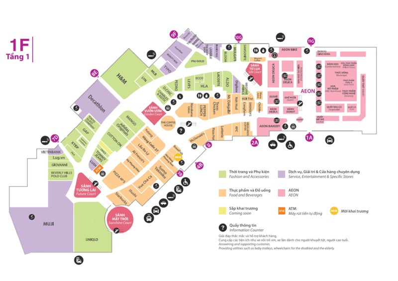 Bản đồ Aeon Mall Hà Đông