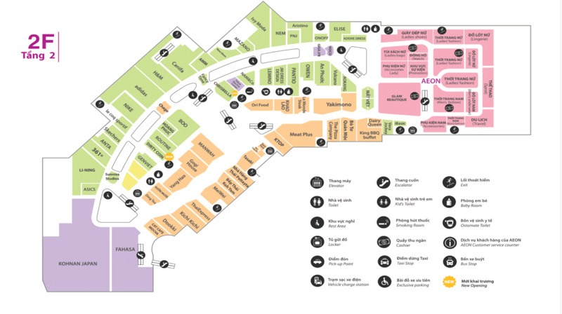 Bản đồ Aeon Mall Hà Đông