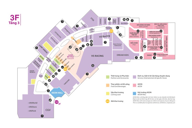 Bản đồ Aeon Mall Hà Đông