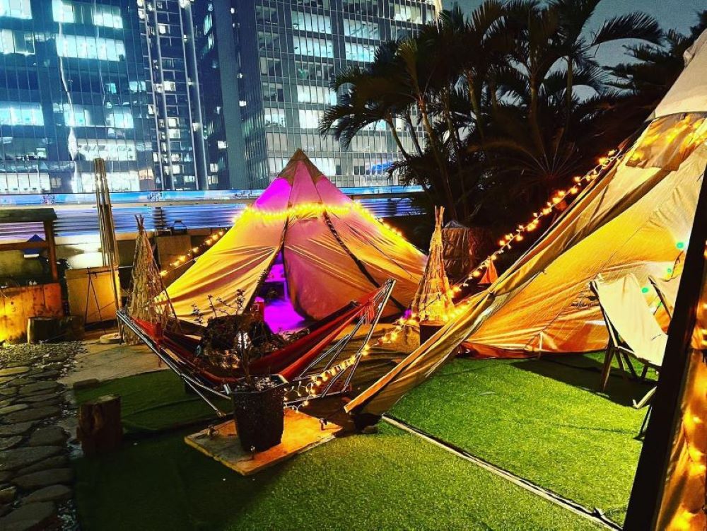 Trải nghiệm camping cafe ngay giữa lòng Hà Nội sầm uất
