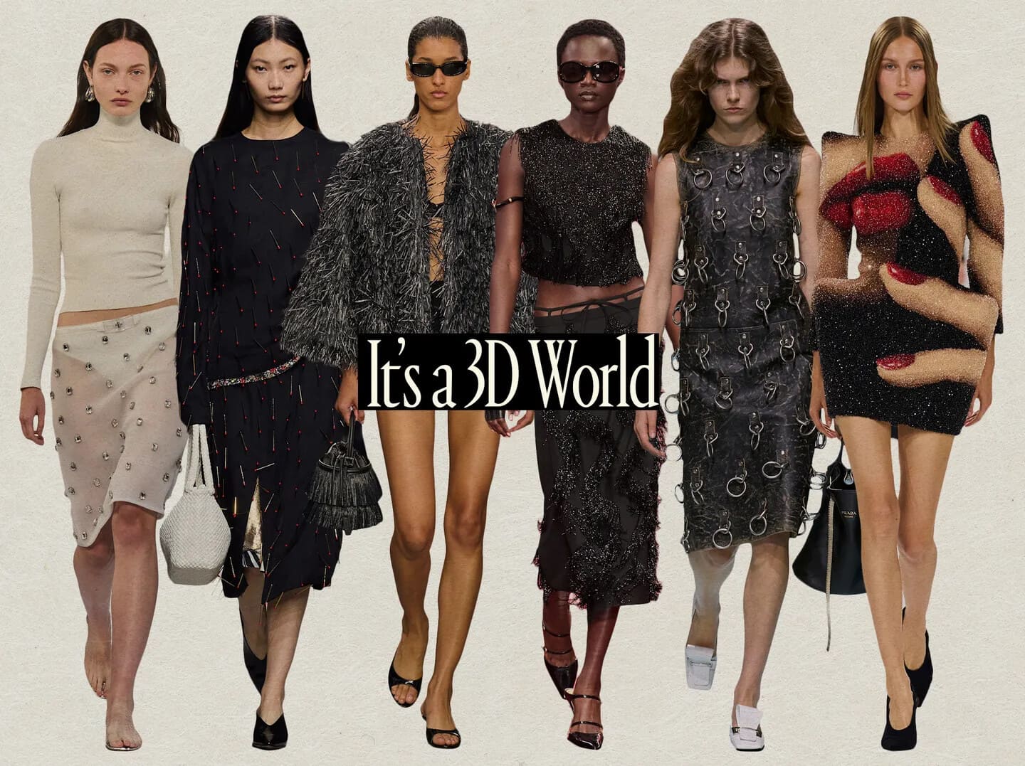 Những hoạ tiết nổi bật và các chi tiết đính kết cầu kỳ trở thành xu hướng trong năm 2025