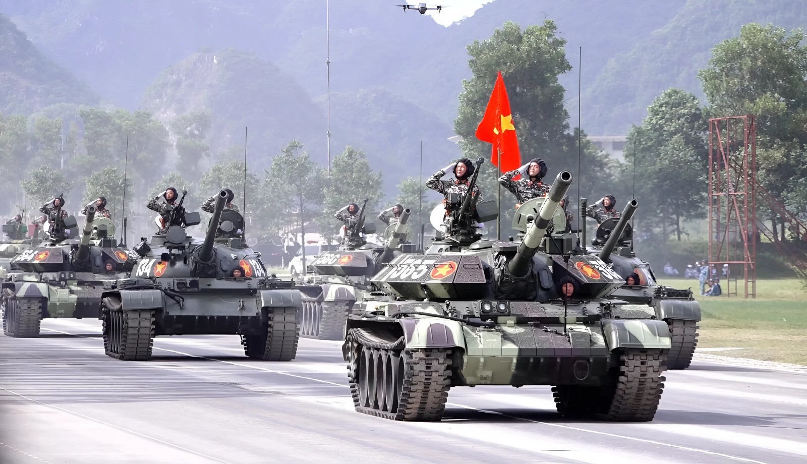 Diễu binh nhằm mục đích biểu dương sức mạnh quân sự, nâng cao lòng tự hào dân tộc…