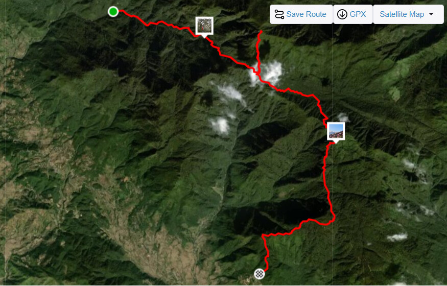 Lộ trình trekking Putaleng theo cung Tả Lèng - Sì Thâu Chải (Nguồn: Internet)