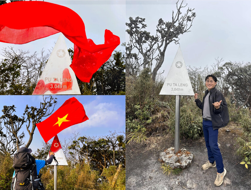 Cột mốc đỉnh Putaleng (Nguồn: Internet)