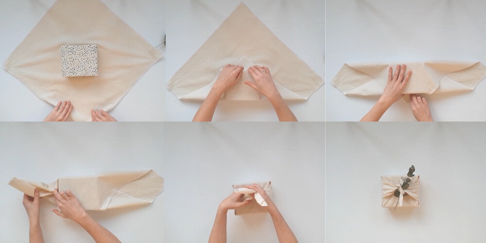 Cách gói quà bằng vải (phong cách Kuroshiki)