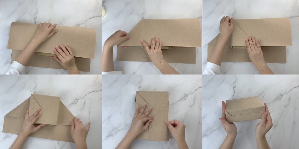 Cách gói quà nhiều lớp - Nguồn: Internet