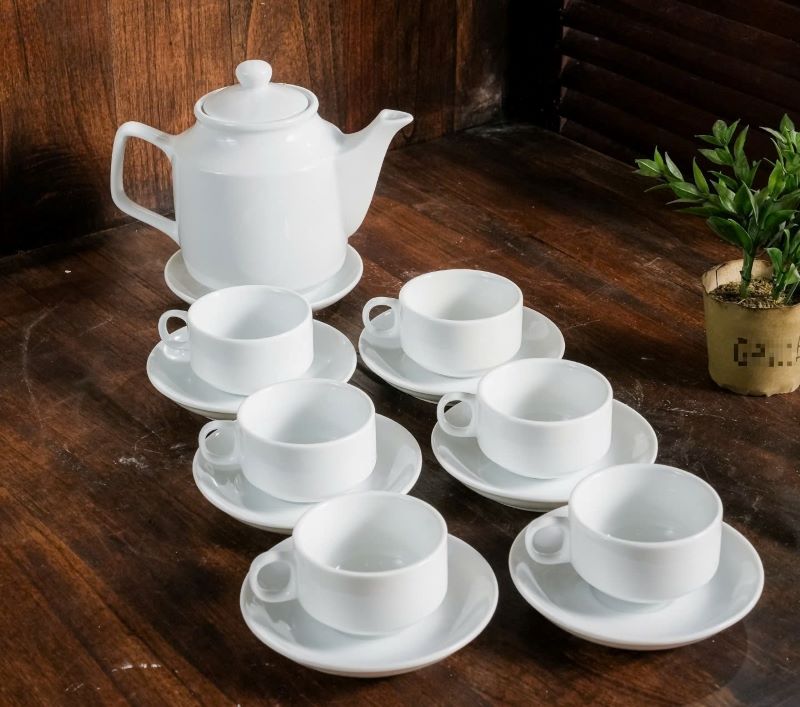 Bộ tách trà bằng sứ vừa nhã nhặn vừa tinh tế (Nguồn: Internet)
