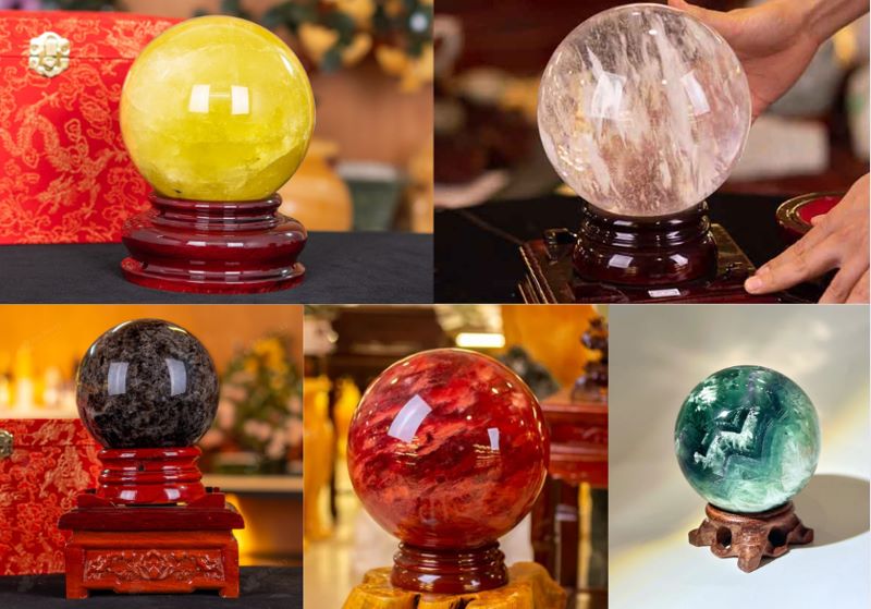 Quả cầu phong thủy đá tự nhiên, thay cho lời chúc hợp tác hanh thông và bền vững (Nguồn: Internet)