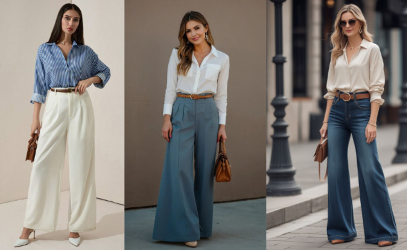 20 Gợi ý cách phối đồ với quần ống rộng: Sành điệu và cuốn hút