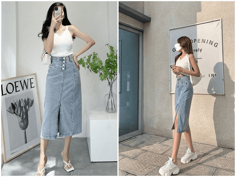 Các cô nàng nấm lùn nên tránh các mẫu váy dài chạm gót chân - Nguồn: Internet