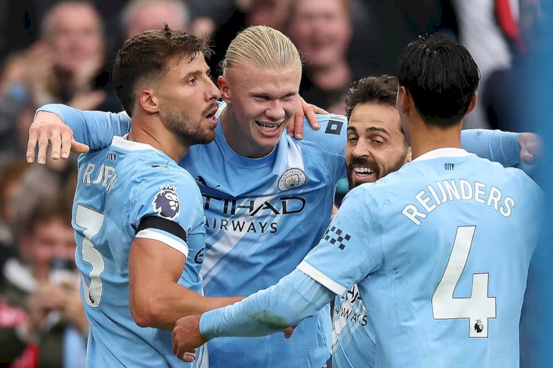 Manchester City đang đứng vị trí thứ 2 trên BXH Giải bóng đá Ngoại hạng Anh - Nguồn: Internet