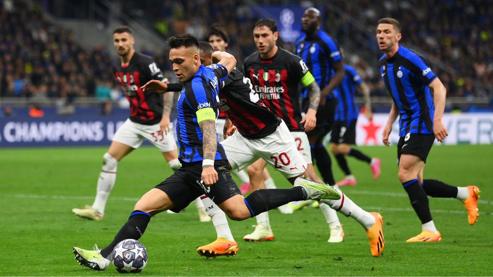 Trận đấu giữa Inter Milan vs Milan dự đoán sẽ kết thúc với tỷ số 1-2 - Nguồn: Internet