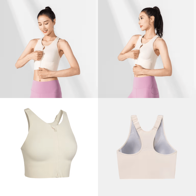 Áo bra (Áo ngực) thể thao khóa kéo dài - Nguồn: Decathlon
