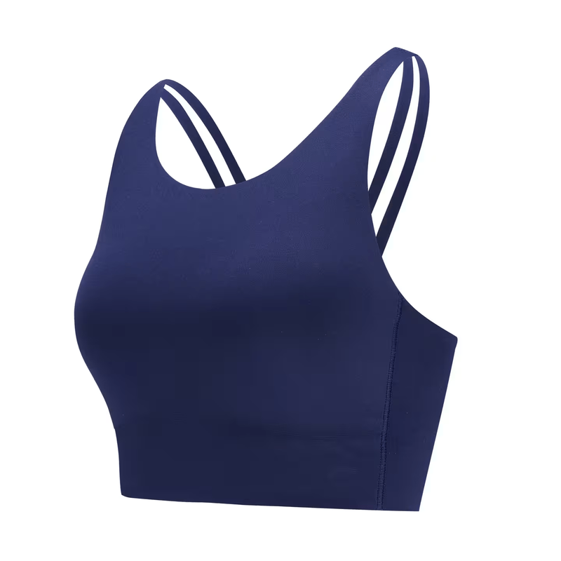 Áo ngực thể thao dáng dài - CN Beauty xanh navy - Nguồn: Decathlon