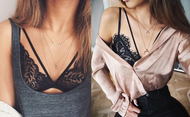 Strappy Bralette kết hợp cùng vài phụ kiện tạo nên phong cách độc đáo - Nguồn: Internet
