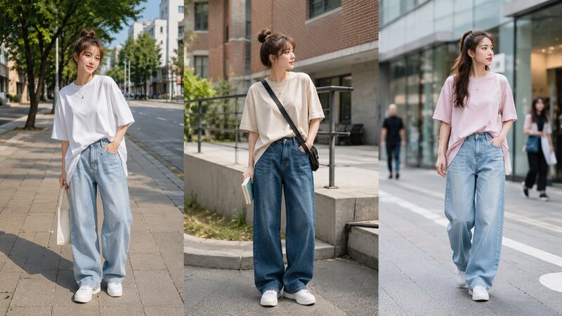 Năng động mỗi ngày cùng quần jean baggy