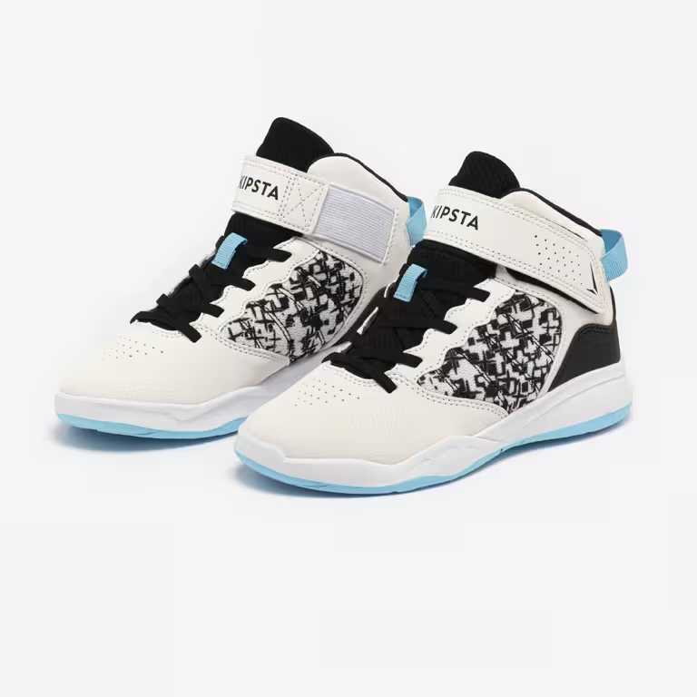 Giày bóng rổ trẻ em cổ cao - SE 100 trắng - Nguồn: Decathlon